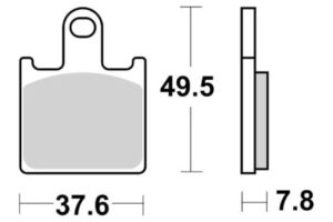 Τακάκια SBS 838HS FA417 4τμχ/Σετ FRONT