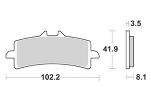 Τακάκια SBS 841SP FA447   SP-EVO