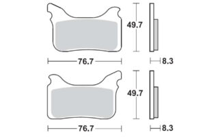 Τακάκια SBS 842HS FA405 FR