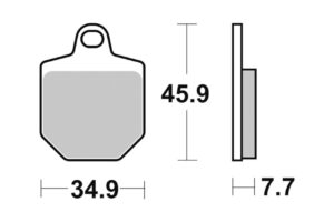 Τακάκια SBS 843DC FA433/4 4τμχ/Σετ DUAL CARBON