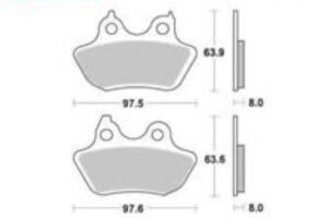 Τακάκια SBS 846LS FA434 RR HARLEY DAVIDSON