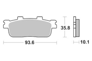 Τακάκια SBS 847HF FA427 STD FR/RR