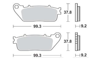 Τακάκια SBS 862LS FA488 RR