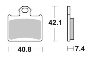 Τακάκια SBS 872SI FA602 KTM/E-SM/SX/XC FREERIDE'12-18