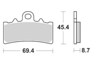 Τακάκια SBS 877HS FA606 Εμπρ. BMW/G310GS'17,G310R'16,KTM/RC125/200/390DUKE'11-14