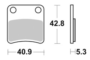 Τακάκια SBS 879HF FA257/2 STD FR/RR