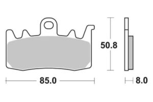 Τακάκια SBS 900HS FA630 Εμπρ. BMW/R1200GS'13,KYMCO-AK550 EURO 4