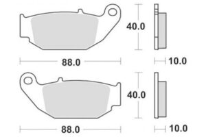Τακάκια SBS 915HF FA629 Πίσω CRF250L'14,GTR150,TNT125,RCX185I
