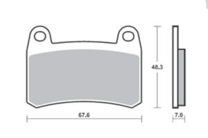 Τακάκια SBS 933HS FA658 FR BN251 ABS E4,BN302,TRK251 E4,LEONCINO250,RKV125/150