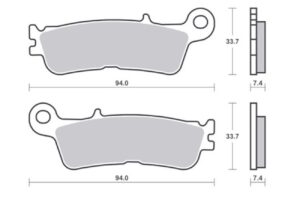 Τακάκια SBS 965SI FA450 YZF450'20