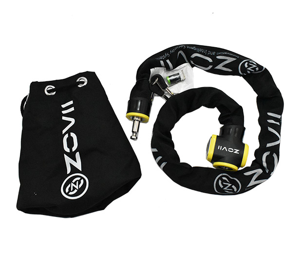 Κλειδαριά Σπαστή ZCL10-120 (1.20M) με Συναγερμό Κίτρινο/Μαύρο ZOVII