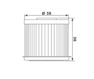 Φίλτρο Λαδιού MIW/H1020 (HF117) NC700,INTEGRA700/750