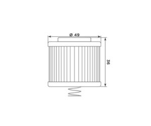 Φίλτρο Λαδιού MIW/Y4020 (HF540) BENELLI/TNT125