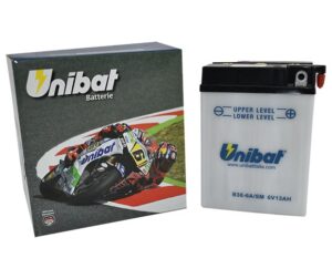 Μπαταρία UNIBAT B38-6A-SM  (B38-6A) -+ με Υγρά
