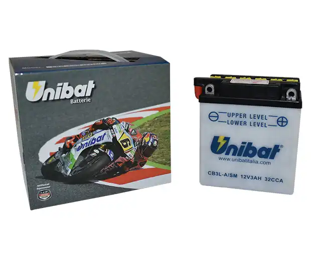 Μπαταρία UNIBAT CB3L-A-SM (YB3L-A) -+ με Υγρά CCA32