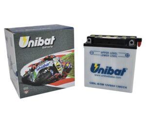 Μπαταρία UNIBAT CB9L-B-SM  (YB9L-B) -+ με Υγρά CCA130
