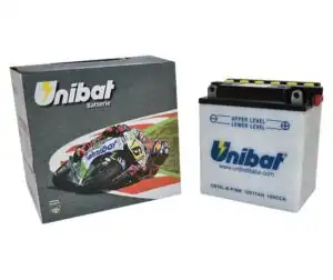 Μπαταρία UNIBAT CB10L-B-P-SM  (YB10L-BP) -+ με Υγρά CCA160