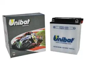 Μπαταρία UNIBAT CB12A-B-SM  (YB12A-B) +- με Υγρά CCA165