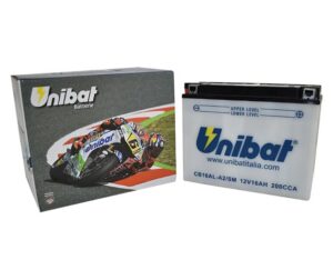 Μπαταρία UNIBAT CB16AL-A2-SM  (YB16AL-A2) -+  με Υγρά CCA200