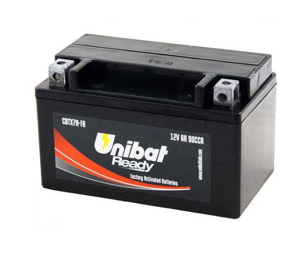 Μπαταρία UNIBAT CBTX7A-FA (YTX7A-BS) +- FACTORY ACTIVATED CCA90