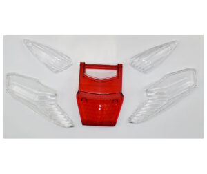 Κρύσταλλο  Στοπ Κόκκινο με Φλας Καθαρό Σετ (5τμχ) ANF125INJ.