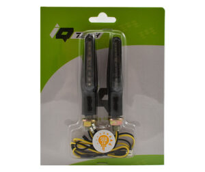 Φλας Μοτοσυκλετών MINI LED/T1040 Μαύρα-Καθ. (Διαδοχικός Φωτ.) UNIVERSAL