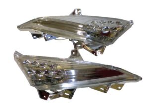 Φλας Μοτοσυκλετών Εμπρός LED Καθ.Κρύσταλλα E-MARK (Σετ) Τ-μαχ500'01-11