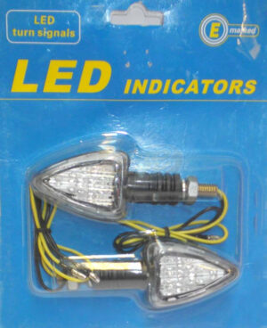 Φλας Πίσω Μίνι YM-1925/LED-τρίγωνο- Βάση Μαύρη-Καθ.Κρύσταλλα