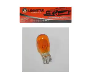Λάμπα 12V LIMASTAR 10W Τ13 Ακαλυκές Φλας Πορτοκαλί