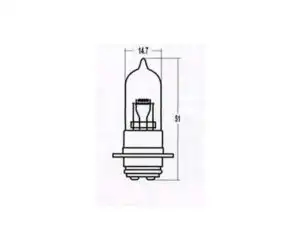 Λάμπα 12V 25/25W P15D-25-1 WM1 Ιριδίζ. HALLOGEN