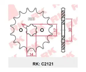 Γρανάζι Κίνησης RK 2121-T13/420 (JTF249) ANF125INNOVA