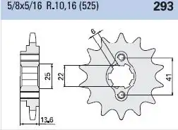 Γρανάζι Κίνησης 293/520-T15 HUSQVARNA ALL 1991-2005