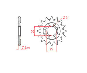 Γρανάζι Κίνησης RK C4010-T14 (JTF1323SC) CRF250'04-16