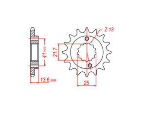 Γρανάζι Κίνησης /309 VAZ HB14.514-T14 XR650R
