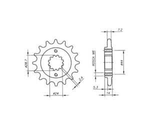 Γρανάζι Κίνησης /314 VAZ Ηβ08.316ν XRV750