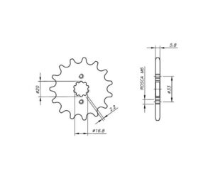 Γρανάζι Κίνησης /430 VAZ SB03.515-T15 GT250