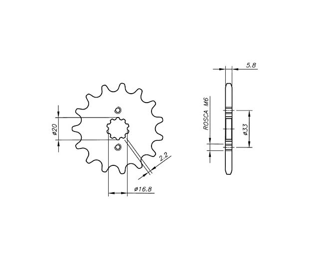 Γρανάζι Κίνησης /430 VAZ SB03.515-T15 GT250
