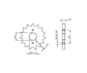 Γρανάζι Κίνησης /513-566 VAZ SB05.517-T17 TL1000