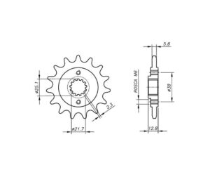 Γρανάζι Κίνησης /511 VAZ KB04.414-T14 KLX650R