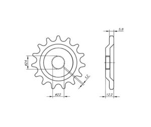 Γρανάζι Κίνησης /1125 VAZ KB10.117-T17 ATV KEF300A/KSF250A
