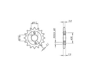 Γρανάζι Κίνησης VAZ KB12.415-T15 KSF400 A1