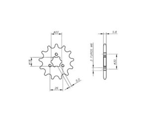 Γρανάζι Κίνησης /1445 VAZ Κβ02.412α