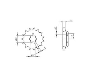 Γρανάζι Κίνησης VAZ CB02.215-T15 ROADSTER200