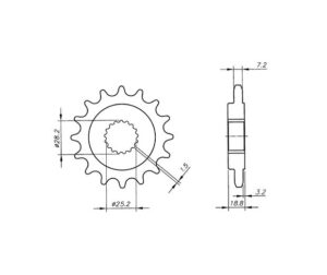 Γρανάζι Κίνησης /704 VAZ CB04.317-T17 RSVMILLE