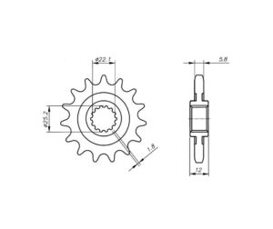 Γρανάζι Κίνησης /495 VAZ CB06.315-T15 SPORT750
