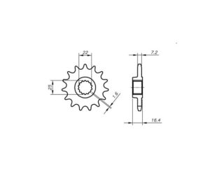 Γρανάζι Κίνησης /741 VAZ CB06.415-T15 999S/749RS