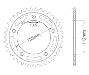 Γρανάζι Τροχού RK B5835-T41 (1877) YZF-R1(M)'15-16