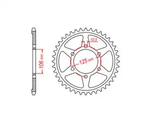 Γρανάζι Τροχού TEC 2116THF-T47 TRIUMPH/DAYTONA675 '06-08