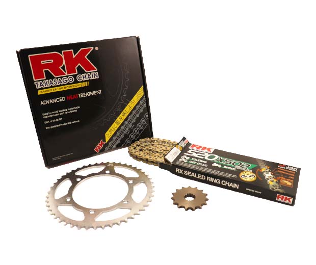 RK KIT Αλυσίδα-Γρανάζια 15/47 GB520XSO-112L Χρυσή Αλυς MT-03'06-13(660CC)