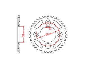Γρανάζι Τροχού RK 2134-38T(420) (JTR212) ANF125INNOVA